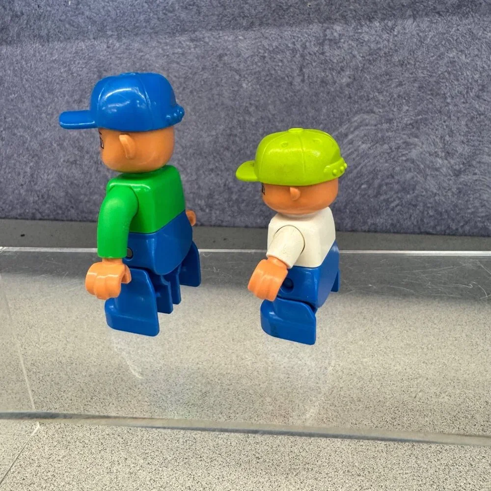 LEGO DUPLO Figures Lot of 2 Men‎ Replacement People Construction Worker